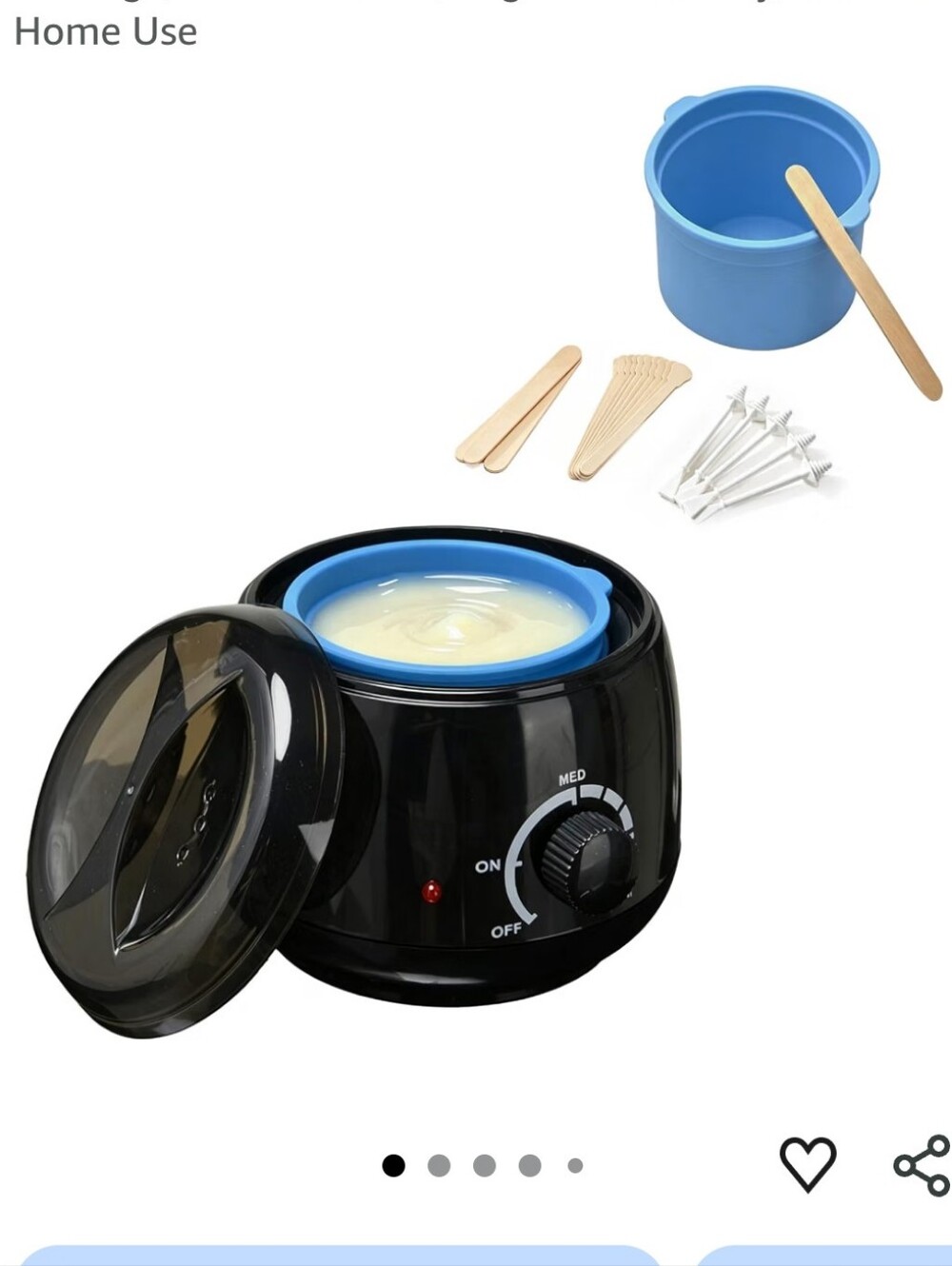 Mini Hard Wax Kit, 250ml At Home Waxing Kit for Hair Removal